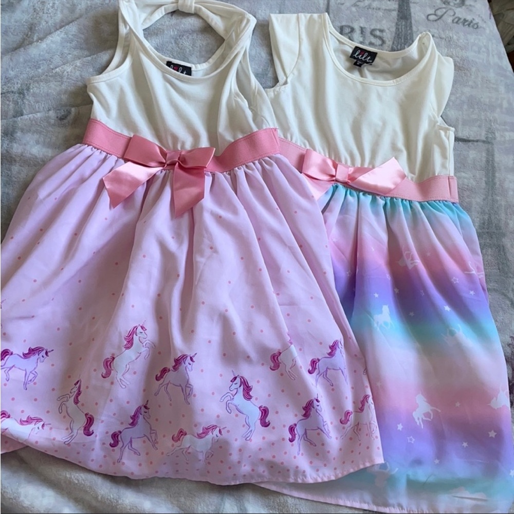 Girls unicorn dress